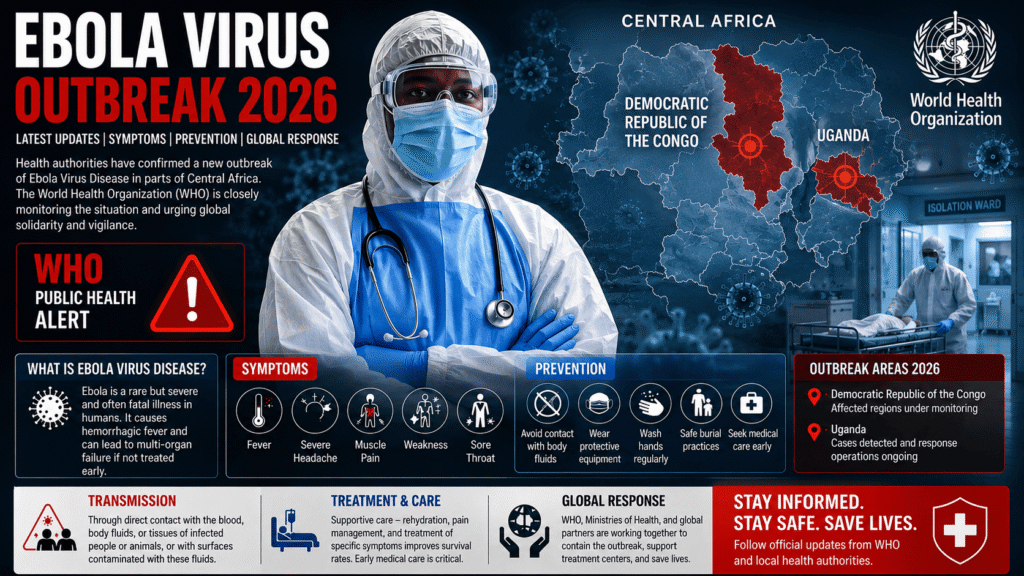 Ebola Virus: Symptoms, Causes, Latest 2026 Updates & Prevention